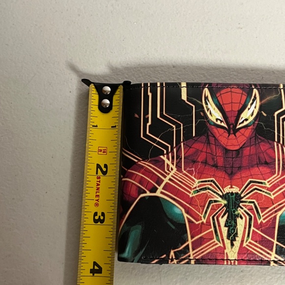 Spiderman Pleather Wallet New Red Black Marvel Comics Christmas Stocking Stuffer - Picture 8 of 8